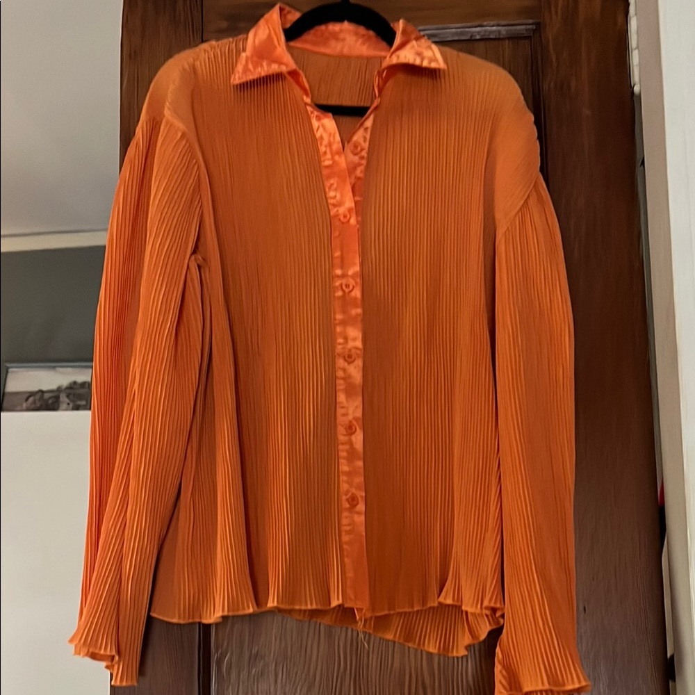 Orange Satin lounge set